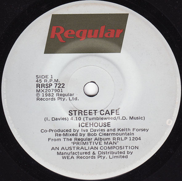 Icehouse : Street Café (7", Single)
