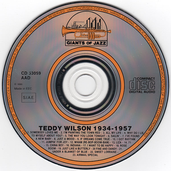 Teddy Wilson : Gentleman Of Keyboard 1934-1957 (CD, Comp)
