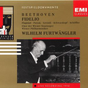 Beethoven* : Flagstad* • Patzak* • Greindl* • Schwarzkopf* • Schöffler* • Chor Der Wiener Staatsoper* • Wiener Philharmoniker, Wilhelm Furtwängler : Fidelio (2xCD, Album, Mono, RE, RM)