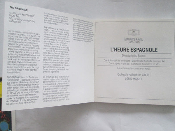 Maurice Ravel - Orchestre National De La R.T.F. · Lorin Maazel : L'Enfant Et Les Sortilèges; L'Heure Espagnole (2xCD, Comp, RM)