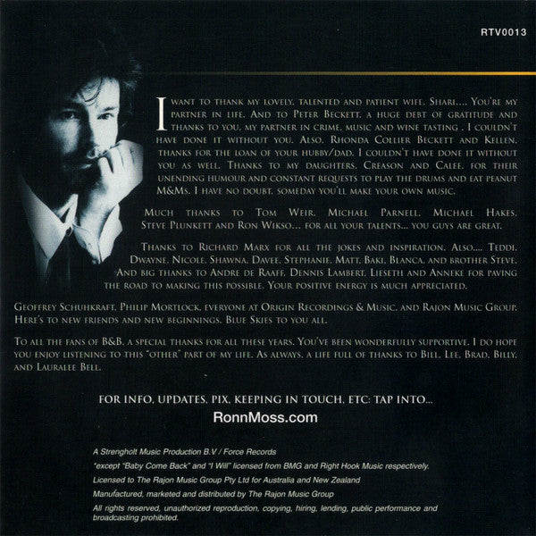 Ronn Moss : I'm Your Man (CD, Album)
