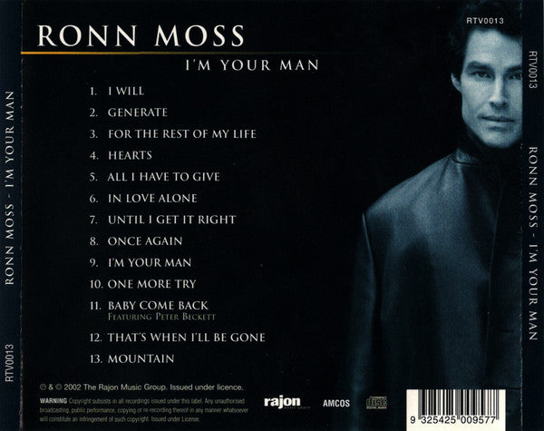 Ronn Moss : I'm Your Man (CD, Album)