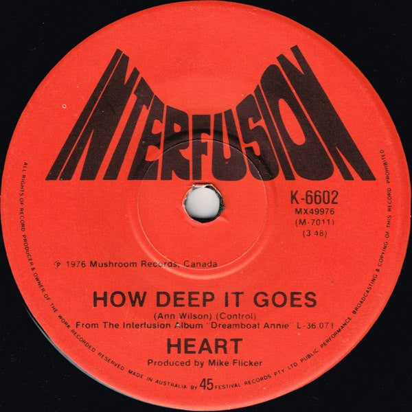 Heart : Magic Man (7", Single)