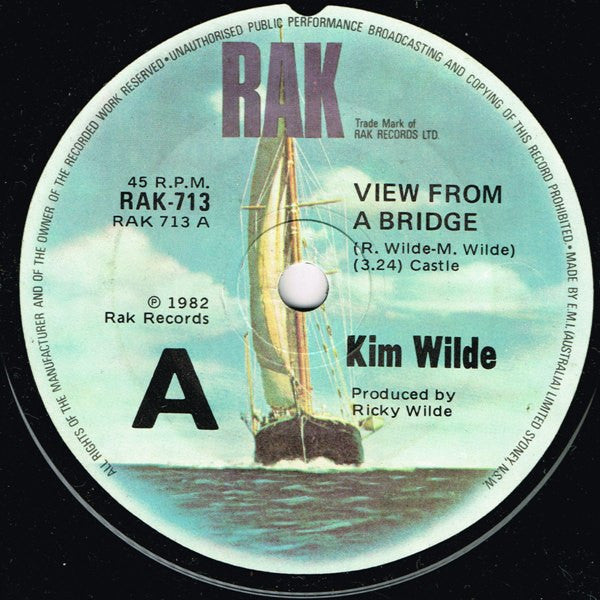 Kim Wilde : View From A Bridge (7", Single)