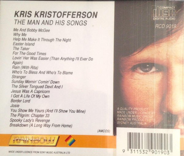 Kris Kristofferson : The Man And His Songs (CD, Album, Comp, RE)