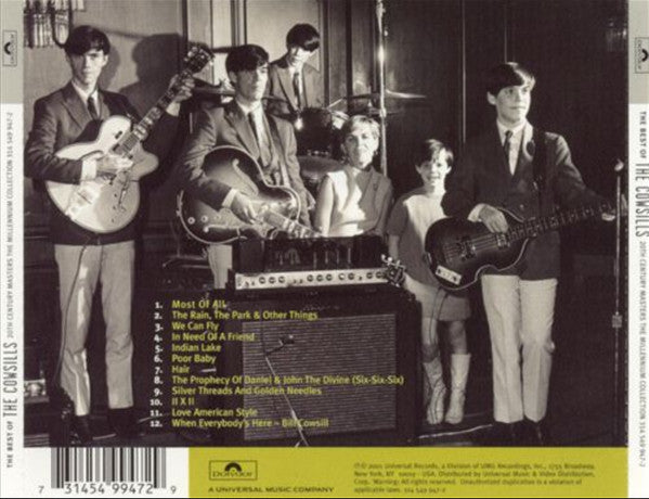 The Cowsills : The Best Of The Cowsills (CD, Comp, RM)
