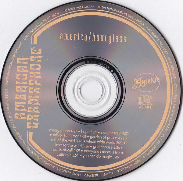 America (2) : Hourglass (CD, Album)