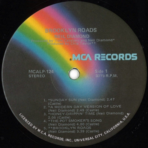 Neil Diamond : Brooklyn Roads (LP, Album, RE)