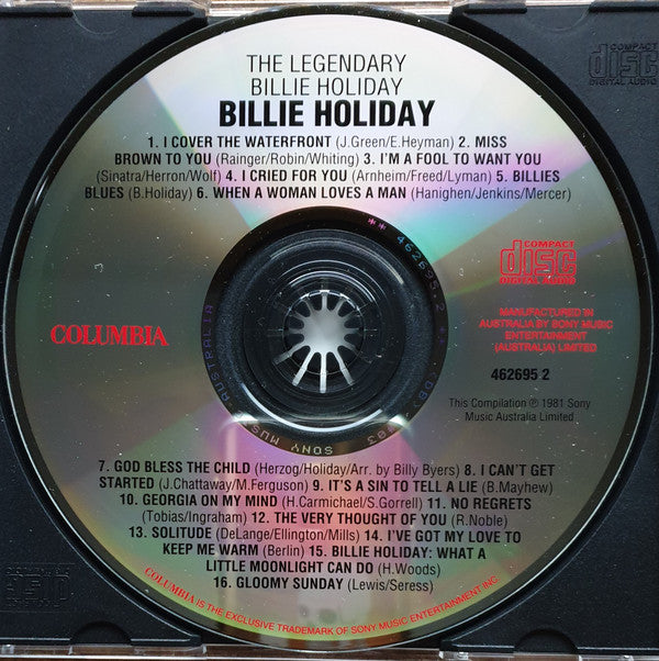 Billie Holiday : The Legendary Billie Holiday (CD, Comp, RE)