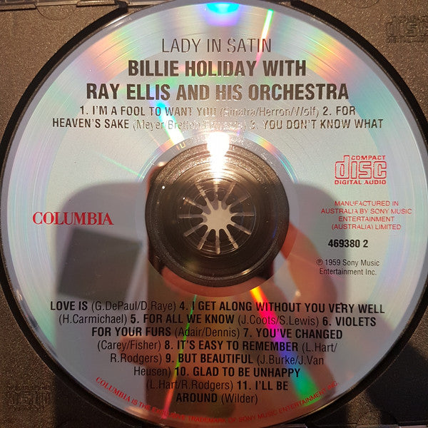Billie Holiday With Ray Ellis And His Orchestra : Lady In Satin (CD, Album, RE, RM)