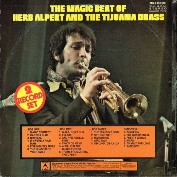 Herb Alpert & The Tijuana Brass : The Magic Beat Of Herb Alpert And The Tijuana Brass (2xLP, Comp)