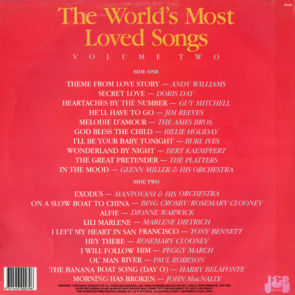Various : The World's Most Loved Songs Volume Two (LP, Comp)