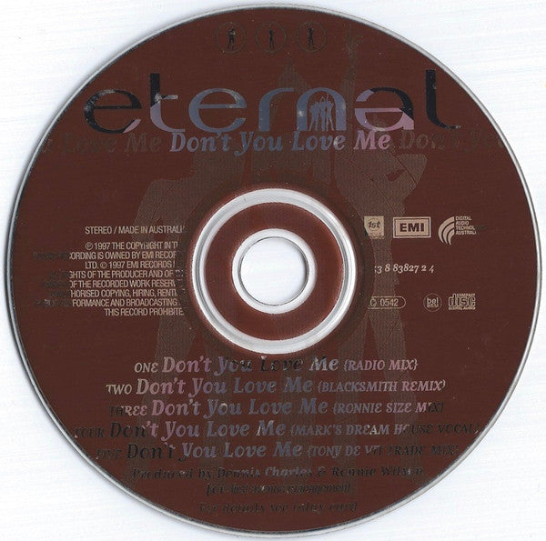 Eternal (2) : Don't You Love Me (CD, Single)