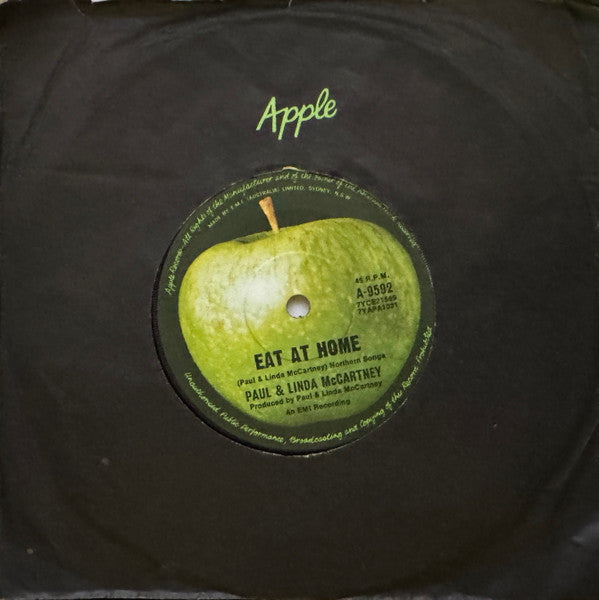 Paul & Linda McCartney : Eat At Home / Smile Away (7", Single)