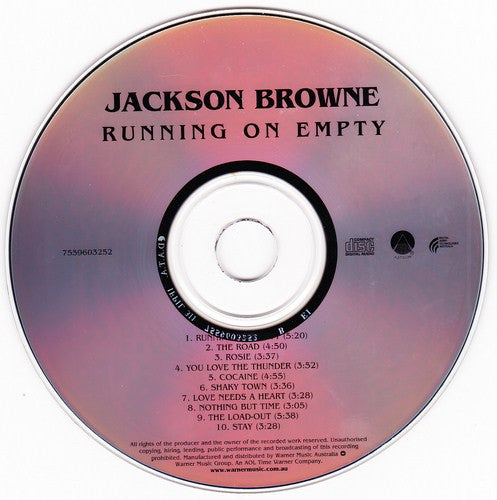 Jackson Browne : Running On Empty (CD, Album, RE, RM)