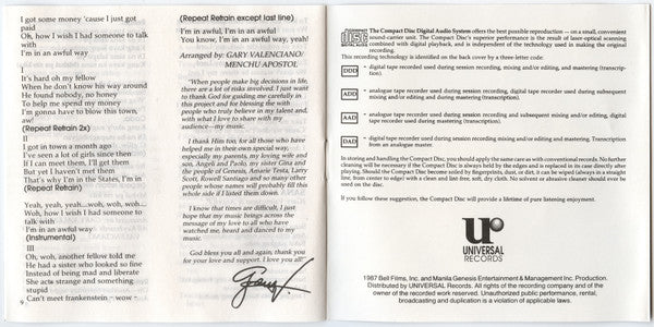 Gary Valenciano : Moving Thoughts (CD, Album, RE)