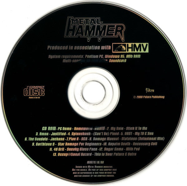 Various : Metal Hammer Issue 79 October 2000 (CD, Comp, Enh)