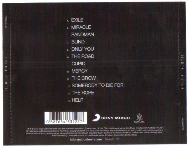 Hurts : Exile (CD, Album)