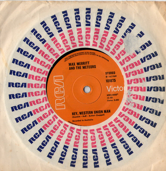 Max Merritt And The Meteors : Hey Western Union Man (7", Single)