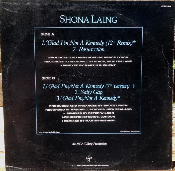 Shona Laing : (Glad I'm) Not A Kennedy (12", Single)