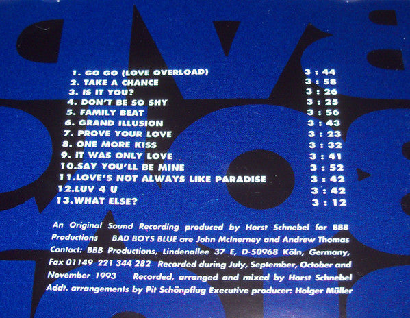 Bad Boys Blue : To Blue Horizons (CD, Album)