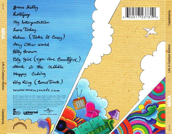 MIKA (8) : Life In Cartoon Motion (CD, Album, Enh)