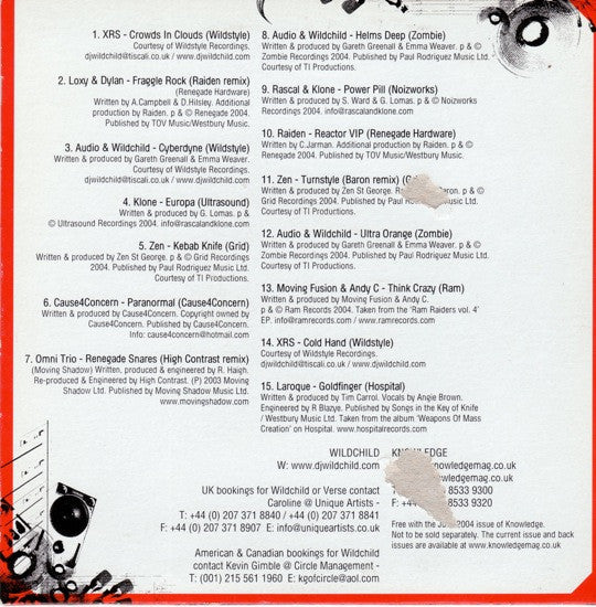 DJ Wildchild & Verse : The Wildstyle Mix (CD, Comp, Mixed)