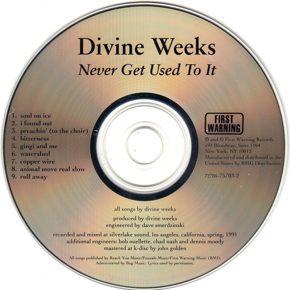 Divine Weeks : Never Get Used To It (CD, Album)