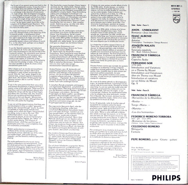 Pepe Romero : Jeux Interdits / Recuerdos De La Alhambra / Asturias (LP, Dig)