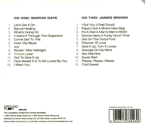 Marvin Gaye / James Brown : Soul Brothers (2xCD, Comp)