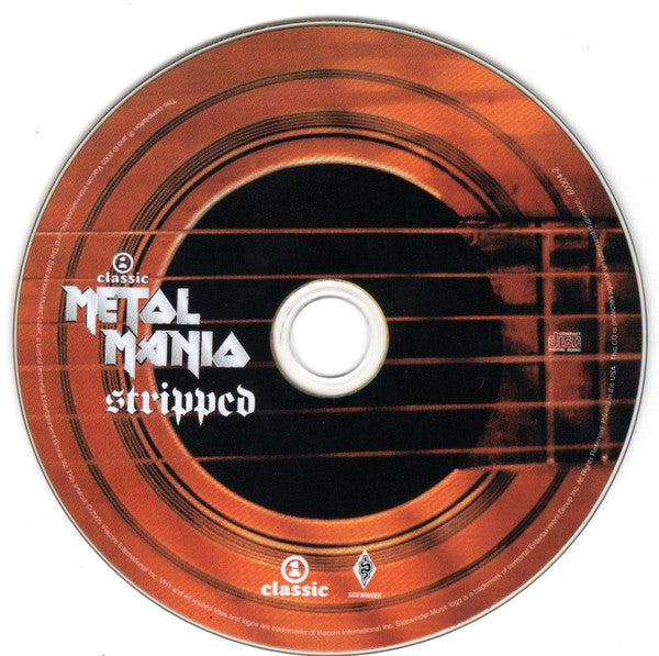 Various : VH1 Classic Metal Mania: Stripped (CD, Comp)