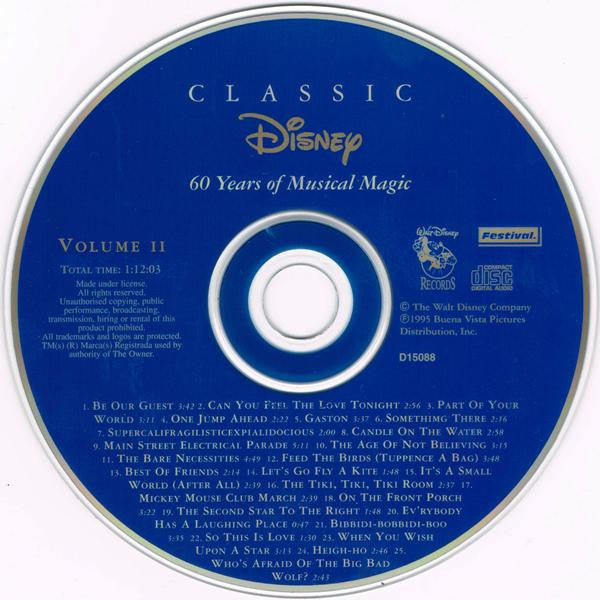 Various : Classic Disney (5 CD Box) 60 Years Of Musical Magic (5xCD, Comp + Box)