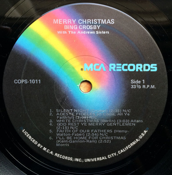 Bing Crosby : Merry Christmas (LP, Comp, RE)