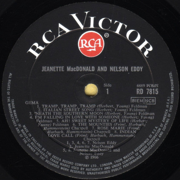 Jeanette MacDonald And Nelson Eddy : 16 Nostalgic Original Recordings Of Music From Their Golden Years In Hollywood (LP, Comp)