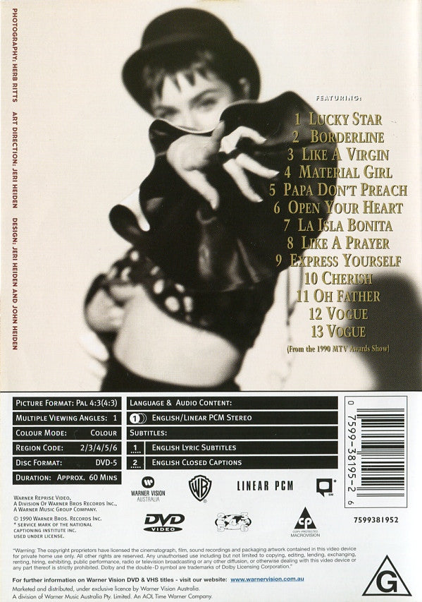 Madonna : The Immaculate Collection (DVD-V, Comp, RE)