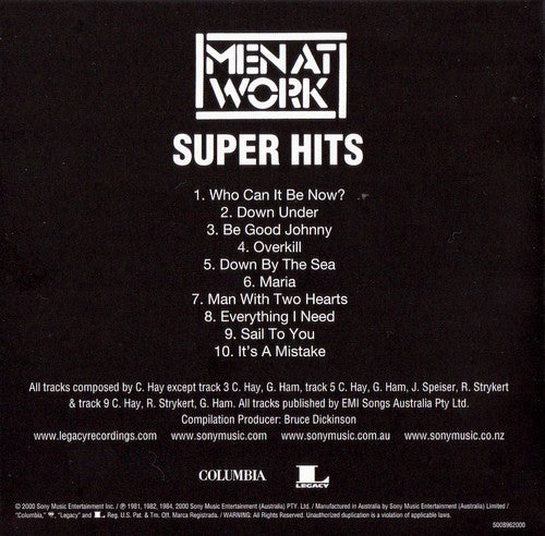 Men At Work : Super Hits (CD, Comp)