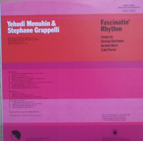 Yehudi Menuhin & Stephane Grappelli* : Fascinatin' Rhythm (LP, Album, Quad)
