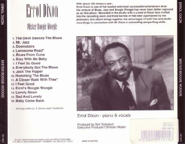 Errol Dixon : Mister Boogie Woogie (CD)