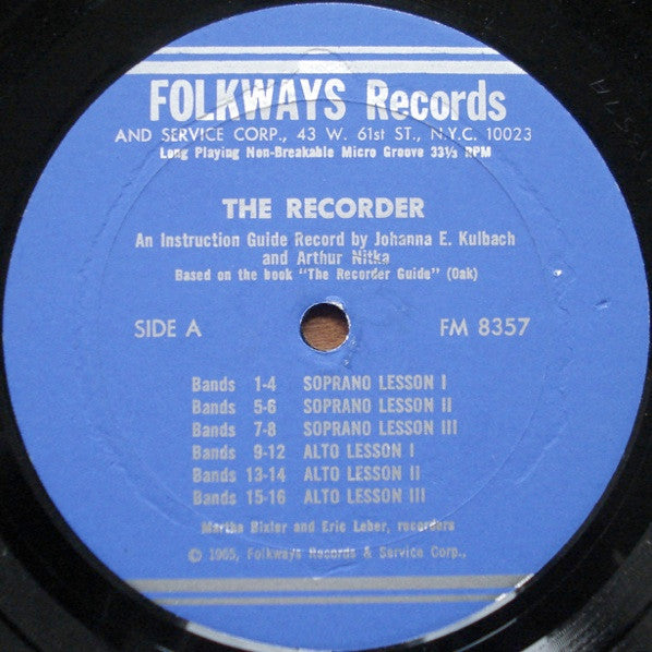 Johanna E. Kulbach, Arthur Nitka : The Recorder Guide (LP + Box)