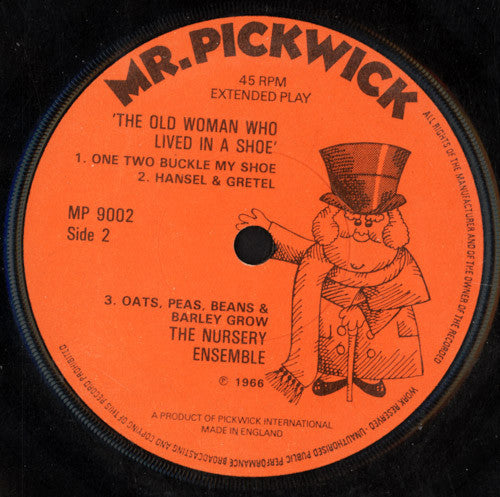 The Nursery Ensemble* : The Old Woman Who Lived In A Shoe (7", EP)