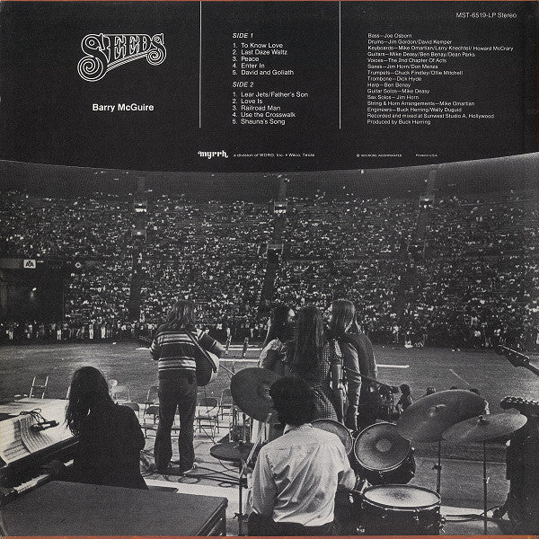 Barry McGuire : Seeds (LP, Album, Res)