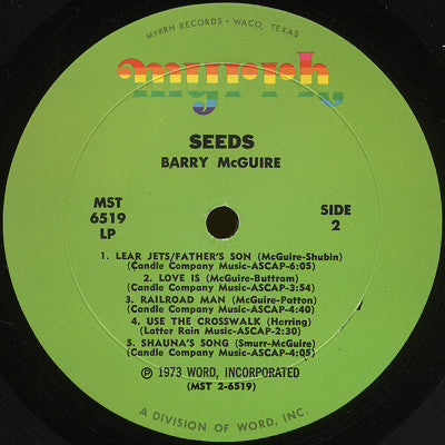 Barry McGuire : Seeds (LP, Album, Res)