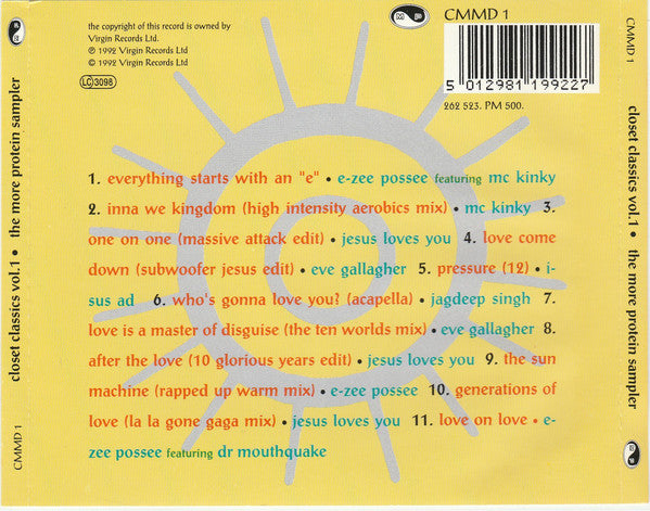 Various : Closet Classics Volume 1 - The More Protein Sampler (CD, Comp)