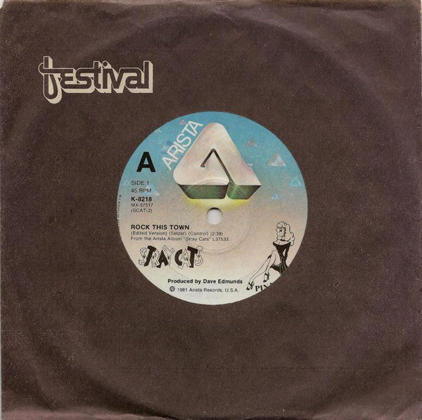 Stray Cats : Rock This Town (7", Single)
