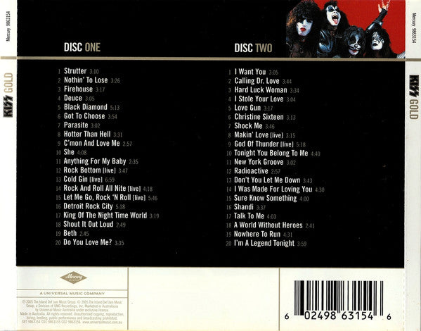 Kiss : Gold (2xCD, Comp)