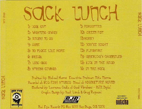 Sack Lunch : Sack Lunch (CD, Album)