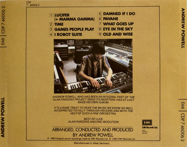 Andrew Powell And The Philharmonia Orchestra* : Play The Best Of The Alan Parsons Project (CD, Album)