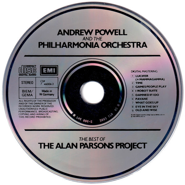 Andrew Powell And The Philharmonia Orchestra* : Play The Best Of The Alan Parsons Project (CD, Album)