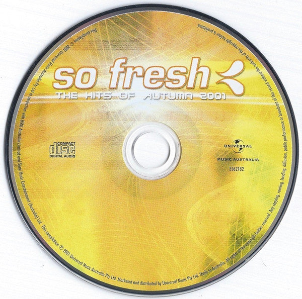 Various : So Fresh: The Hits Of Autumn 2001 (CD, Comp)