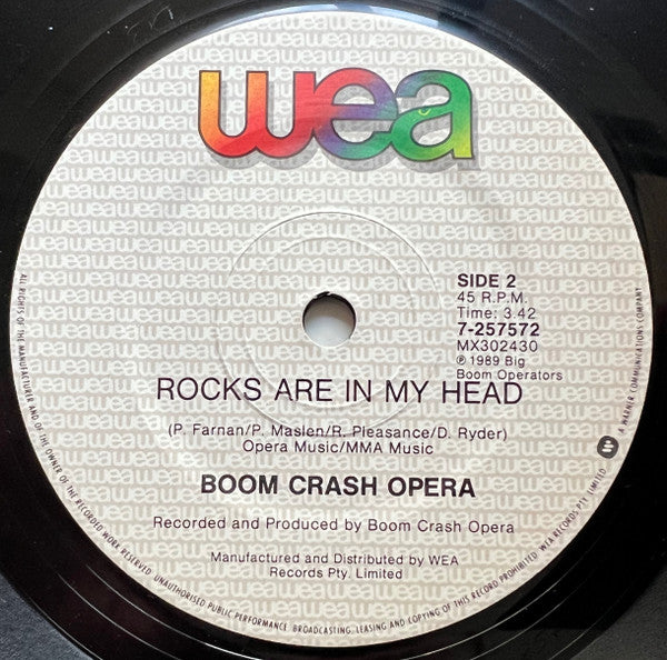 Boom Crash Opera : Onion Skin (7", Single)
